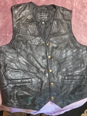 Navarre Leather Company Vintage Leather Vest